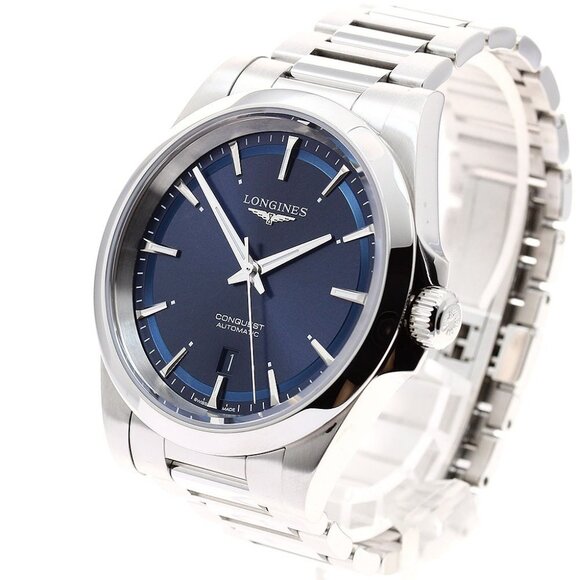 LONGINES Conquest 41mm L3.830.4 Date Navy Dial Automatic Men's Watch - Picture 1 of 12